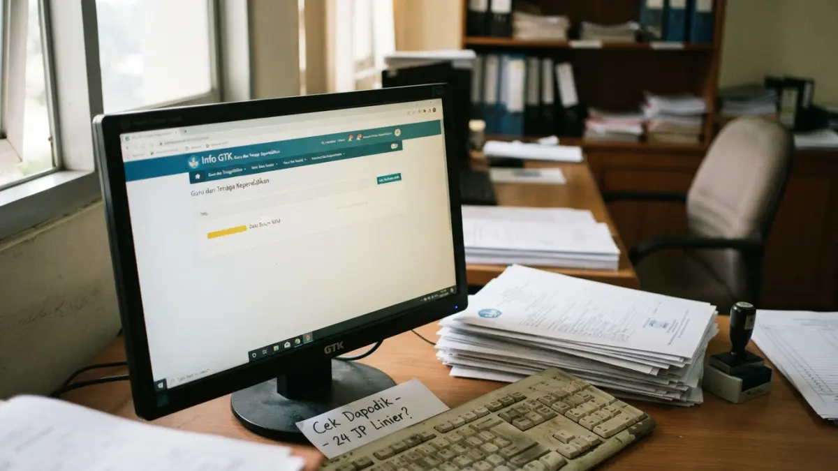 TPG tidak valid atau SKTP belum terbit? Ada tujuh penyebab yang perlu dicek, mulai dari Dapodik hingga 24 JP linier. (Gemini AI)