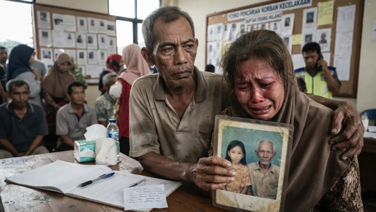 Dukungan warga bagi keluarga korban bisa berupa pendampingan, bantuan praktis, dan menjaga informasi tetap akurat selama pencarian.(ILUSTRASI AI)