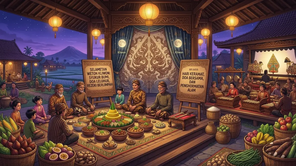 Weton Kliwon 2026 diramal menjadi tahun emas dengan peluang rezeki, karier, bisnis, kesehatan, dan asmara menurut primbon Jawa.(ILUSTRASI AI)