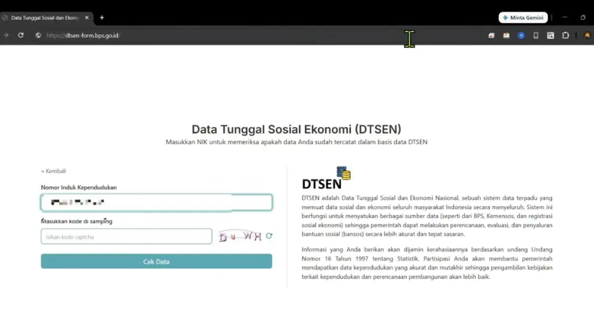 Cara cek desil DTSEN menggunakan NIK. Simak langkah pengecekan status desil dan dokumen yang perlu disiapkan untuk pembaruan data.