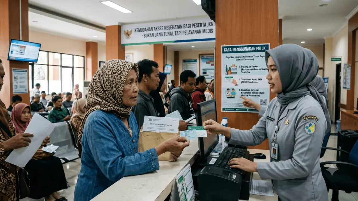 Cara mencairkan bansos PBI JK ternyata bukan lewat uang tunai. Simak cara menggunakan PBI JK dan langkah mengecek status kepesertaan JKN.