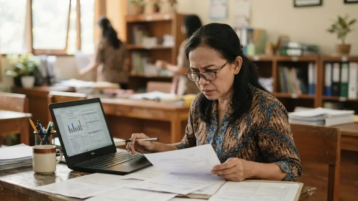 PPG Dalam Jabatan 2026 kembali mendapat pembaruan di EMIS GTK. Guru madrasah wajib cek prasyarat, TMT, NRG, dan data verval PTK. (Ilustrasi Gemini AI)