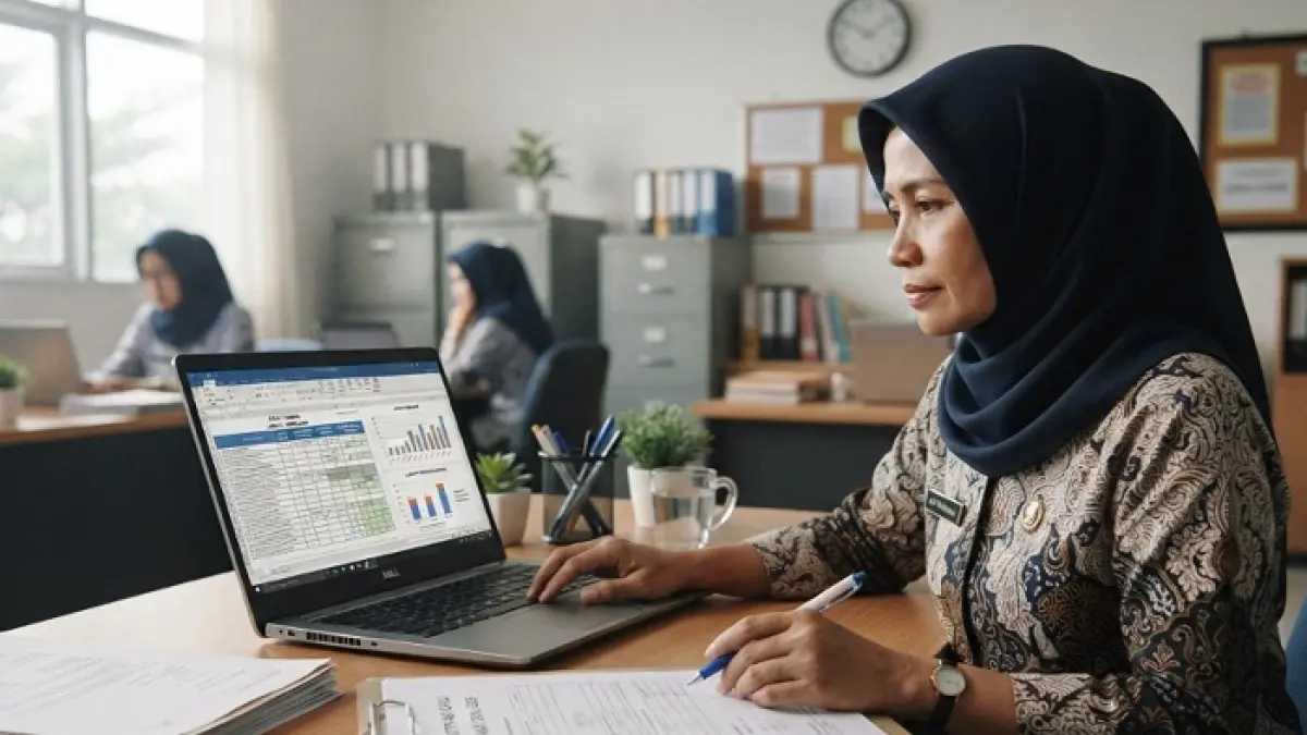 SKTP September 2026 mulai terbit di Info GTK. Guru diminta cek 11 item validasi dan memastikan semua data sudah valid. (Ilustrasi Gemini AI)