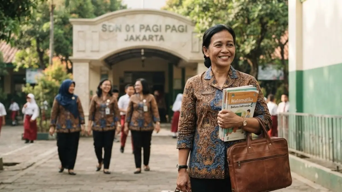 SKTP September 2026 sudah terbit bagi sejumlah guru. Namun, jam PKL guru SMK belum terbaca di Info GTK. Cek status dan rincian SKTP. (Ilustrasi Gemini AI)