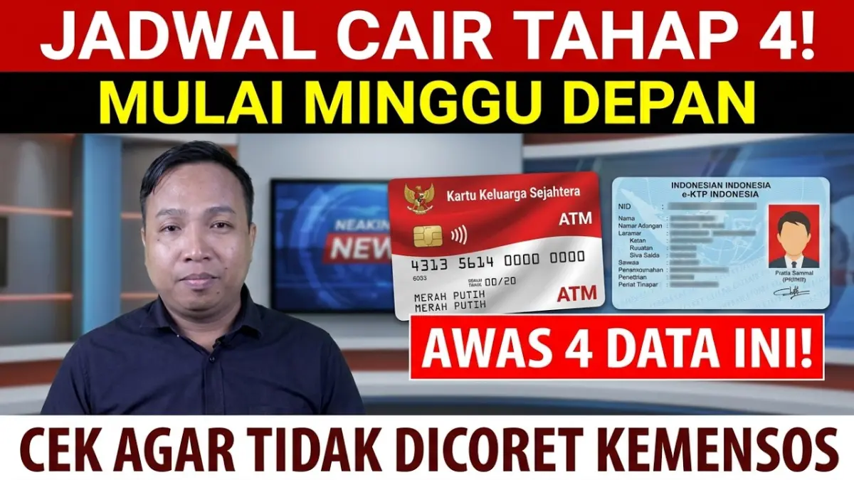 Jadwal pencairan PKH 2026 Tahap 4 dimulai minggu depan! Cek progres status di SIKS-NG, daftar bank penyalur Himbara, dan skema pencairan BPNT di sini.