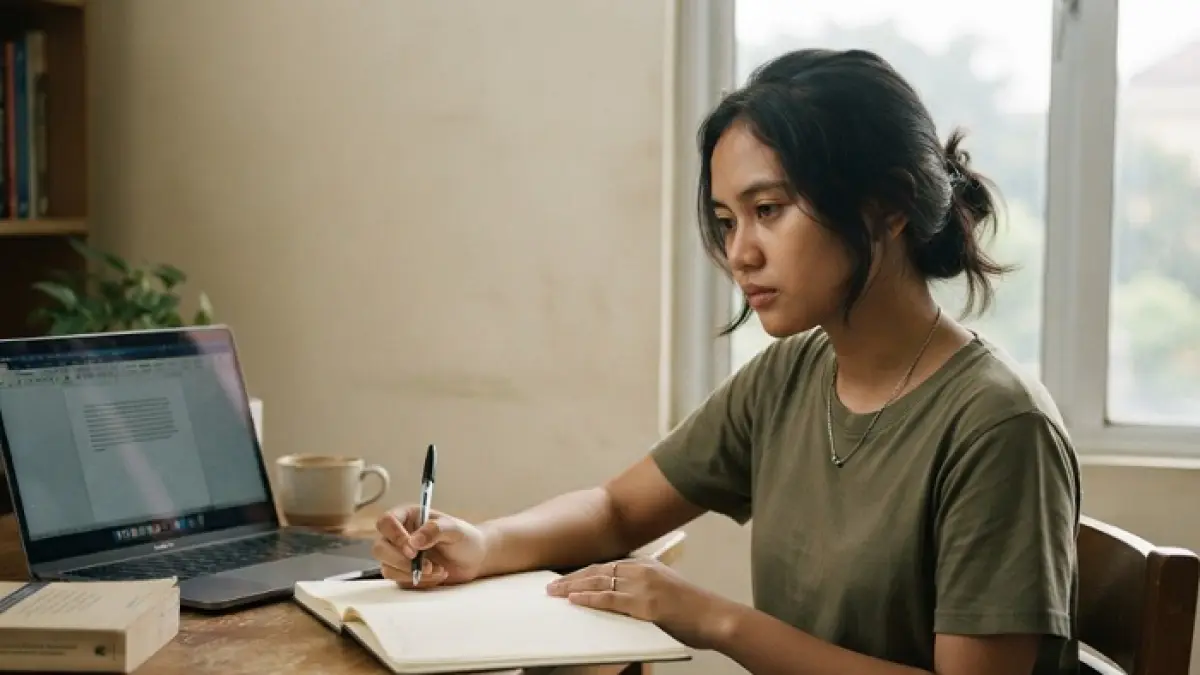 Pertanyaan wawancara beasiswa KSE perlu dipersiapkan sejak awal. Simak hal yang perlu dipahami agar jawaban lebih terarah dan percaya diri. (Ilustrasi Gemini AI)