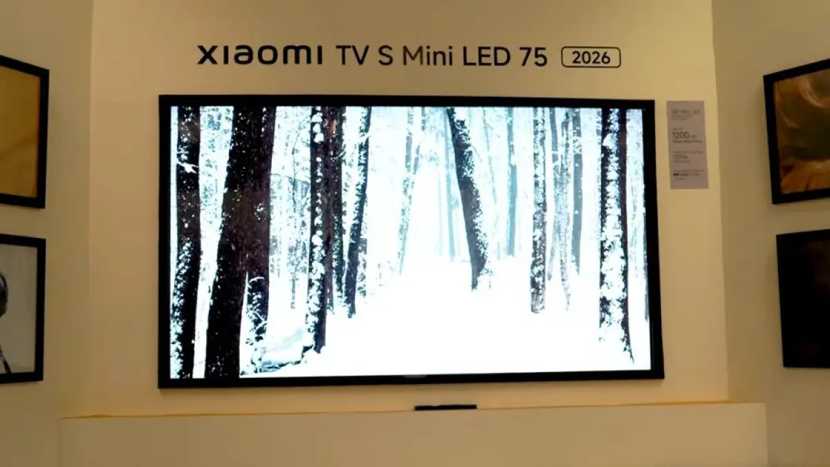 Xiaomi TV S Mini LED 2026 hadir hingga 98 inci dengan Full Array Local Dimming, 1.200 nit, 144 Hz, dan Game Boost hingga 288 Hz.