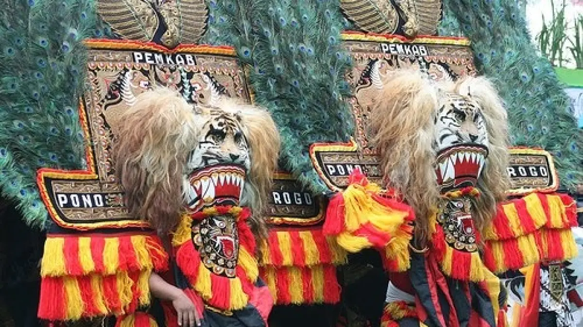 Legenda Reog Ponorogo mengisahkan Dewi Songgo Langit, Klono Sewandono, Singo Barong, hingga lahirnya Reog.(PINTEREST)