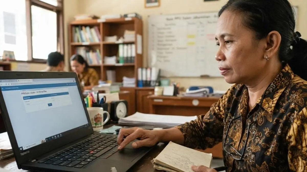 PPG Daljab Kemenag 2026 menargetkan 356.313 guru. Segera cek EMIS dan SIAGA sebelum tahapan dimulai. (Ilustrasi Gemini AI)