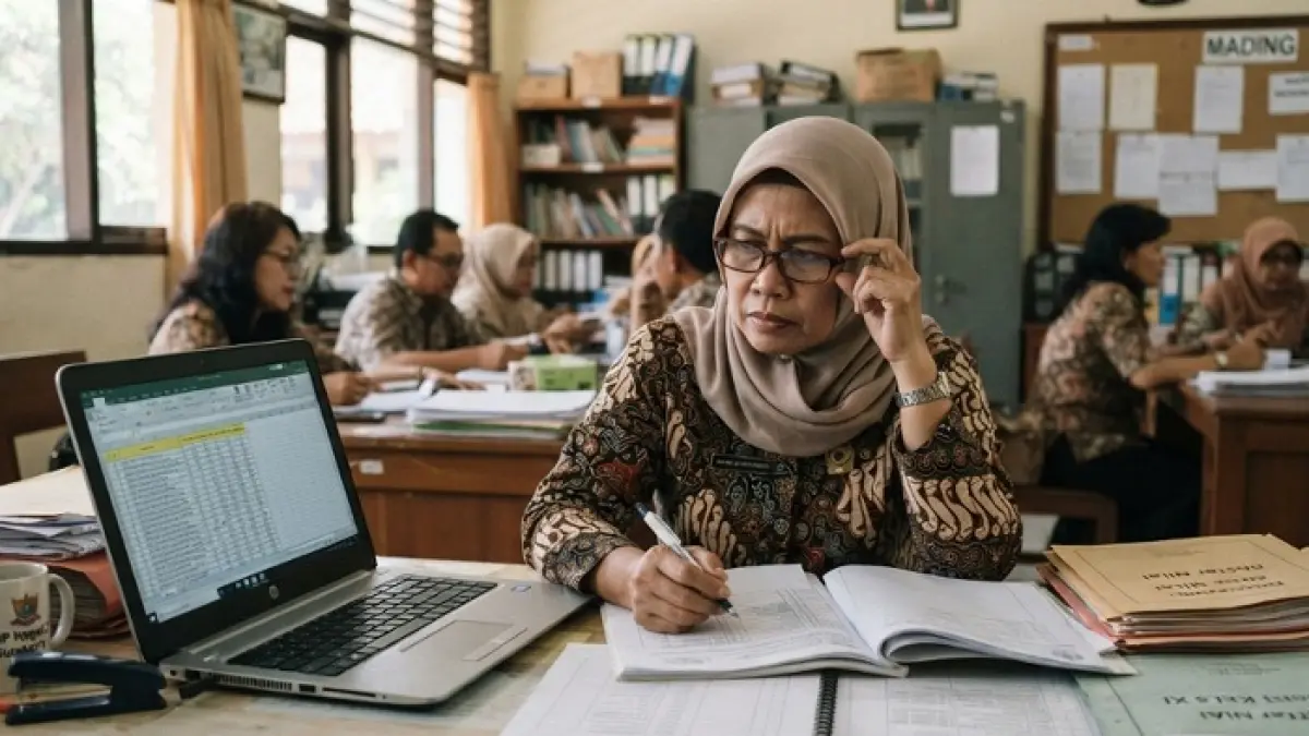 THR ASN daerah mulai diproses, PPPK paruh waktu ikut disorot, sertifikasi guru Maret ditargetkan cair sebelum Lebaran. (Ilustrasi Gemini AI)