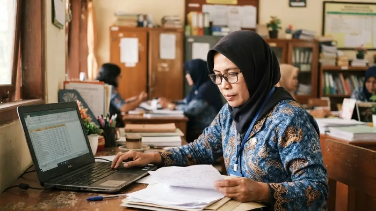 THR ASN daerah mulai memasuki tahap pencairan. Simak jadwal Semarang dan update sertifikasi guru. (Ilustrasi Gemini AI)
