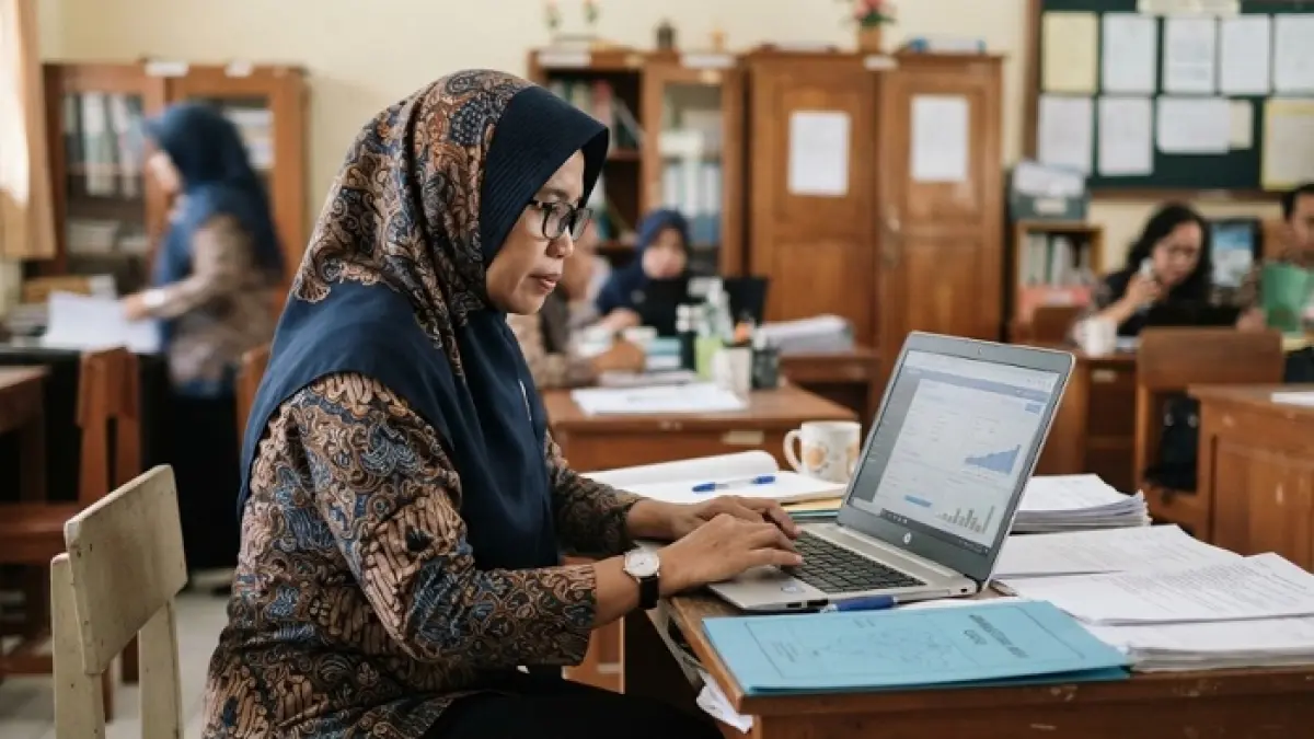 TPG September belum cair? Simak aturan penyaluran, status SKTP, dan kabar kuliah gratis PTN. (Ilustrasi Gemini AI)