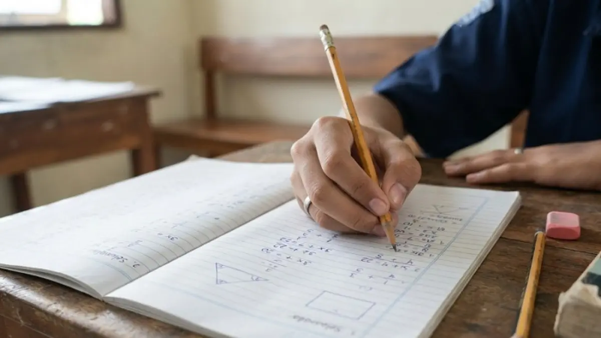 Prediksi soal TKA Matematika membahas trigonometri, kombinatorika, fungsi, dan invers lengkap dengan trik pengerjaan. (Ilustrasi Gemini AI)