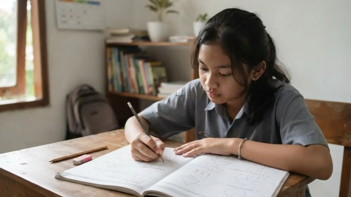 Prediksi soal TKA Matematika mengulas 4 materi penting, dari trigonometri hingga fungsi invers, yang wajib dipahami siswa. (Ilustrasi Gemini AI)