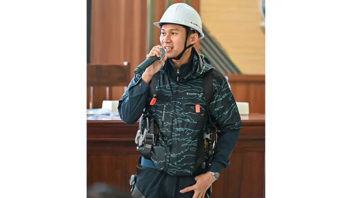 Sosialisasi pekerjaan konstruksi Jepang yang digelar Japan Association for Construction Human Resources (JAC) di SMKN 1 Pagerwojo Tulungagung.(JAC UNTUK RADAR TULUNGAGUNG)