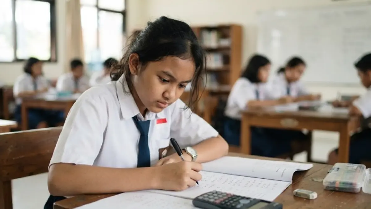 TKA Matematika SMA punya banyak tipe soal. Kenali trik sudut, trigonometri, hingga kombinatorika. (Ilustrasi Gemini AI)