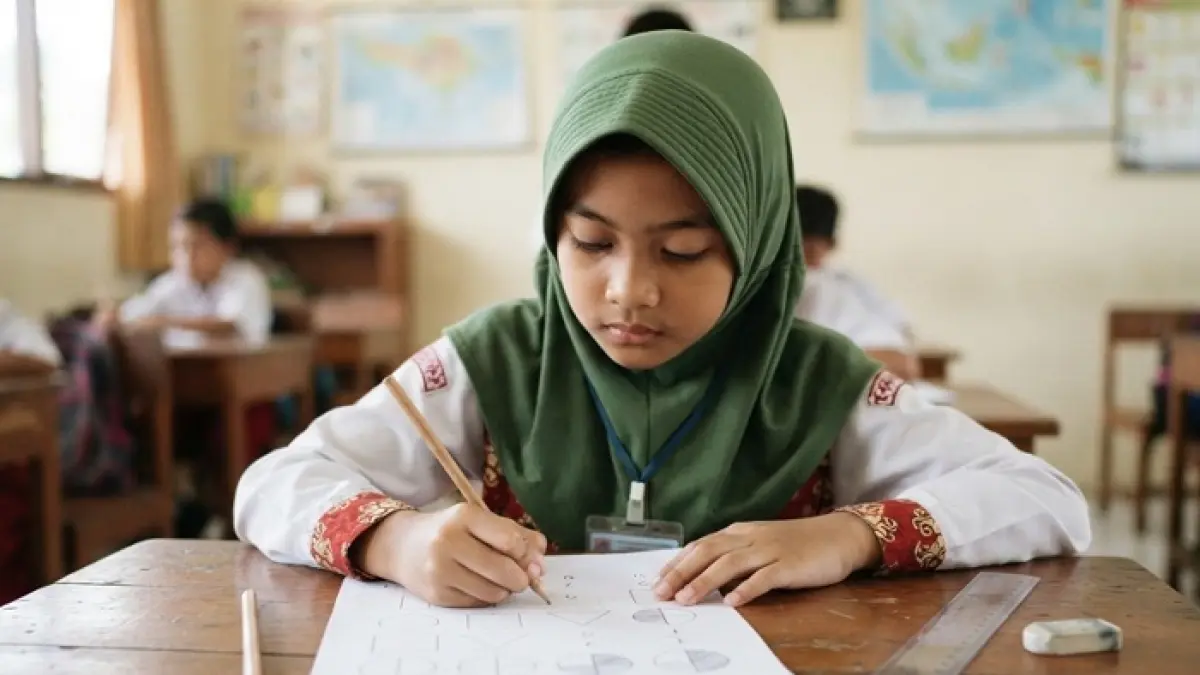 TKA SD/MI 2026 punya soal Matematika yang menguji ketelitian. Kenali jebakan dari 5 soal awal berikut. (Ilustrasi Gemini AI)
