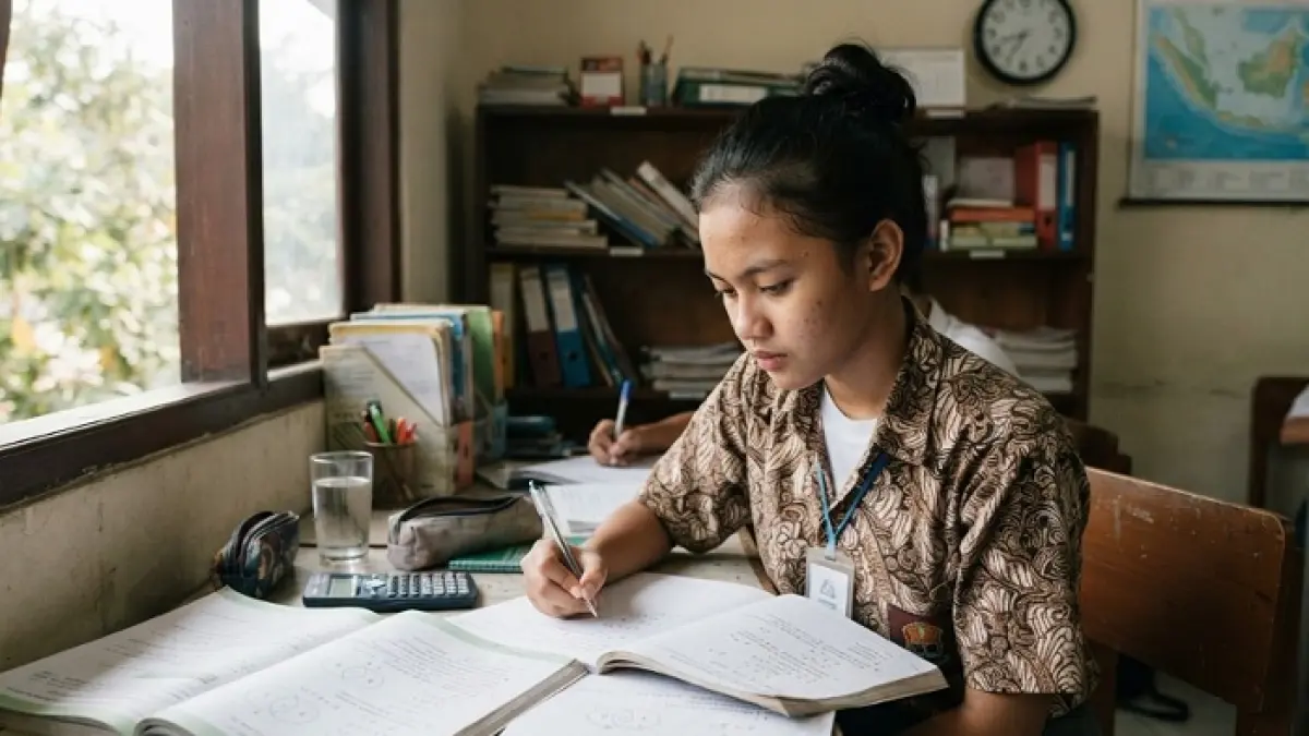 TKA SMA 2026 punya 3 model soal barisan dan deret yang wajib dikuasai. Simak trik dan pembahasannya. (Ilustrasi Gemini AI)