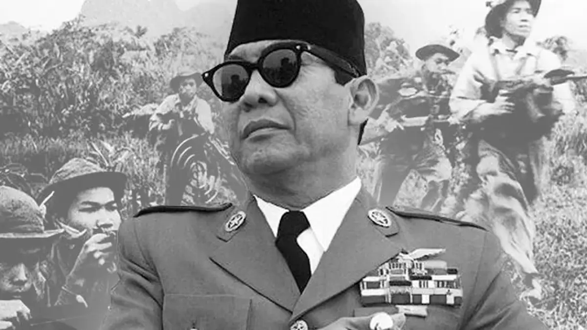 Soekarno menempuh perjuangan panjang dari pergerakan nasional, kerja sama dengan Jepang, hingga memproklamasikan kemerdekaan Indonesia (Pinterest).