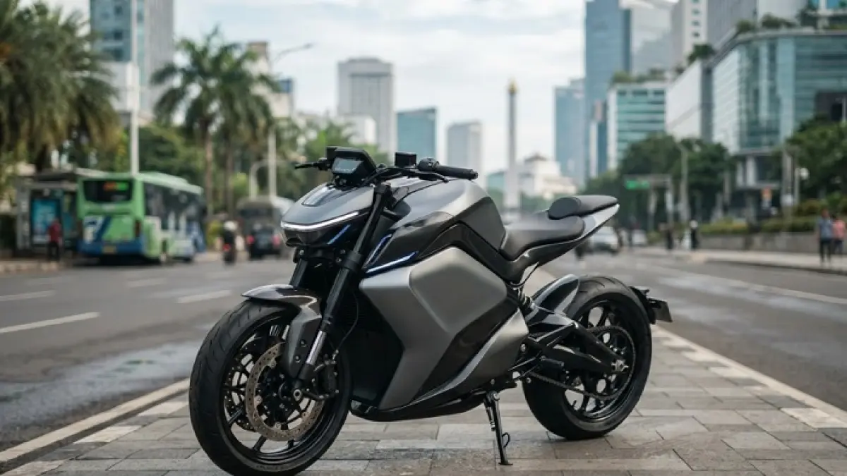 Harga motor listrik terbaru di Transmart Cibubur mulai Rp1,4 juta, lengkap dengan perbandingan fitur. (Ilustrasi Gemini AI)