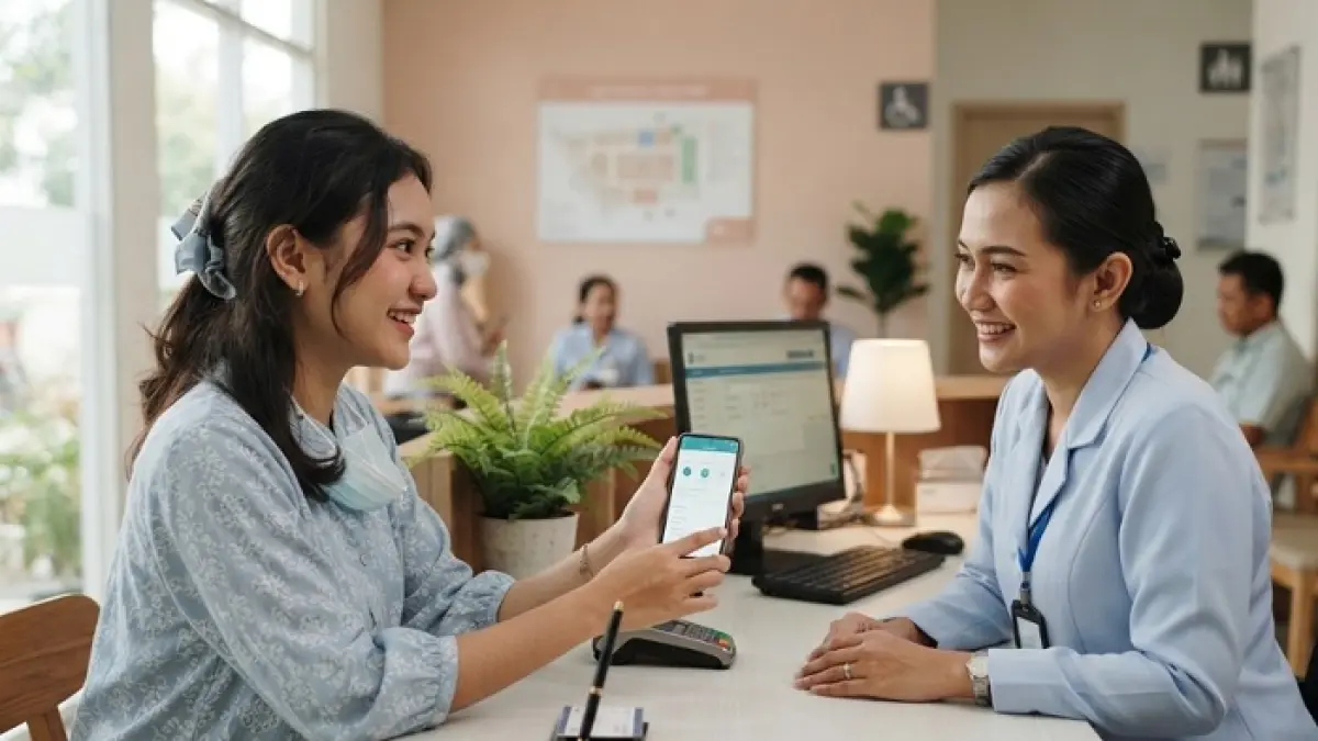 Kode referral Mobile JKN ternyata mudah didapat dan bisa diisi lewat salin kode atau scan barcode. (Ilustrasi Gemini AI)
