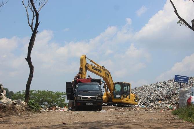 Penurunan sampah di TPA Segawe