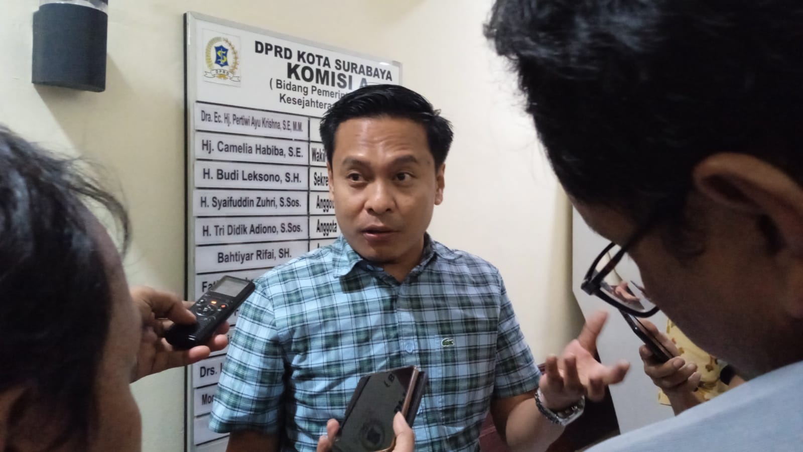 Anggota Komisi A DPRD Surabaya Arif Fathoni