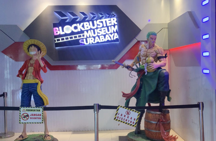 Karakter dari film animasi One Piece. (INDHIRA AYU/RADAR SURABAYA)