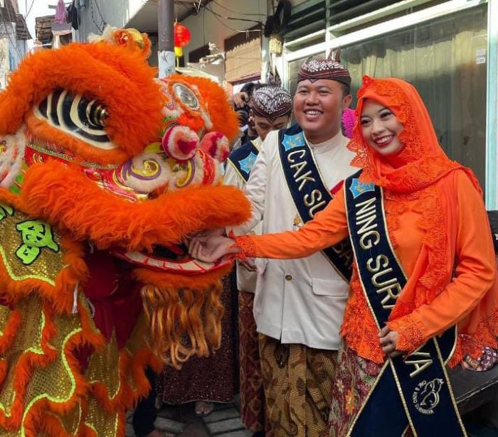 TUGAS MULIA: Kehadiran Can dan Ning untuk mengenalkan seni, budaya, dan pariwisata Kota Pahlawan.  (INSTAGRAM CAK DAN NING)