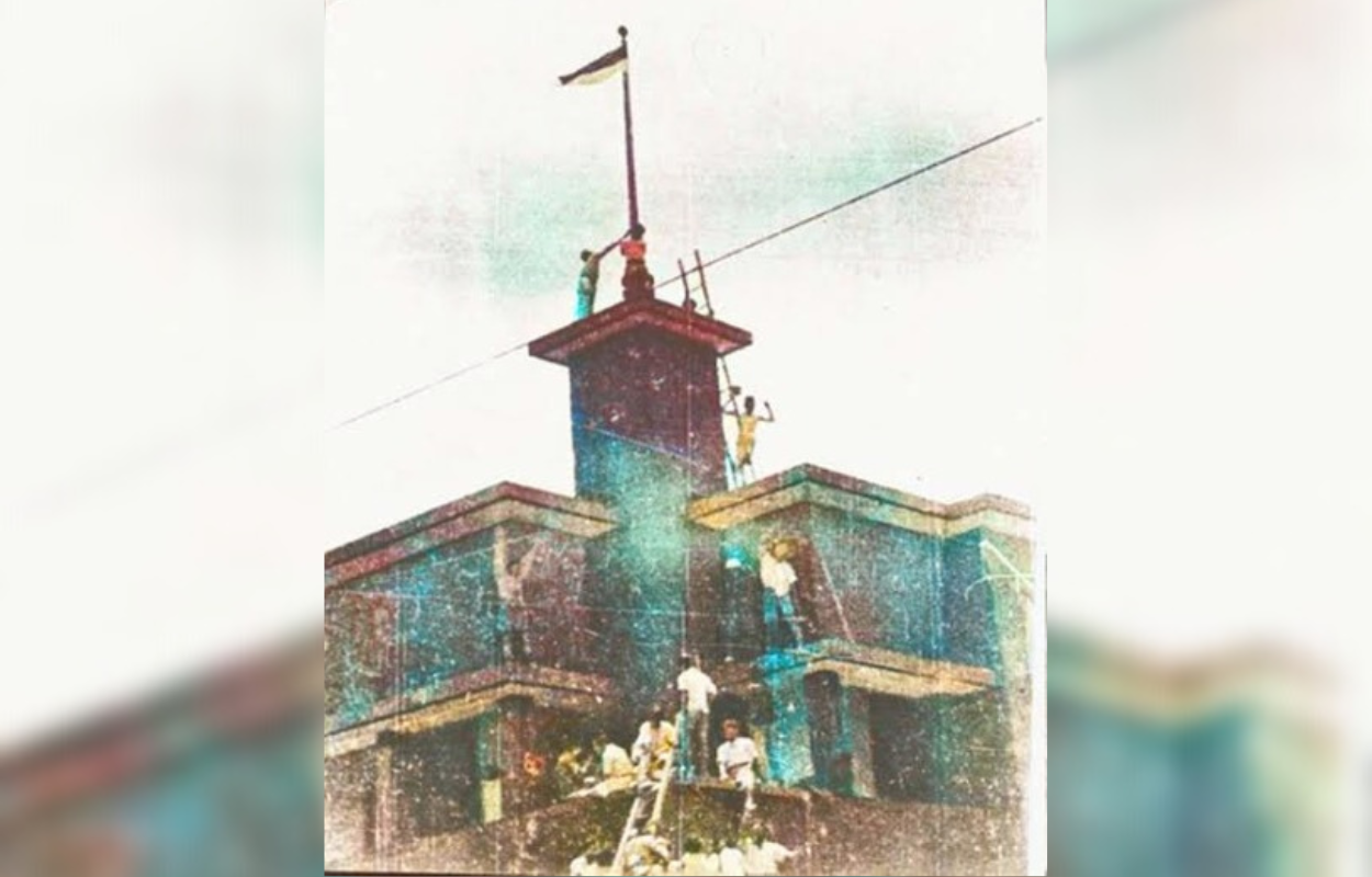 HEROIK: Pada 19 September 1945 di Hotel Yamato (sekarang Majapahit) terjadi peristiwa perobekan bendera Belanda oleh arek-arek Suroboyo. (ISTIMEWA)