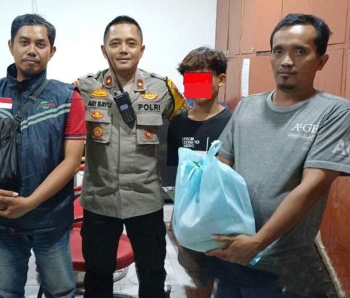 DAMAI: Akhir cerita damai pencurian yang dilakukan RS di toko milik PS di kawasan Ngaglik DKA, setelah dilakukan restorative justice. (IST)