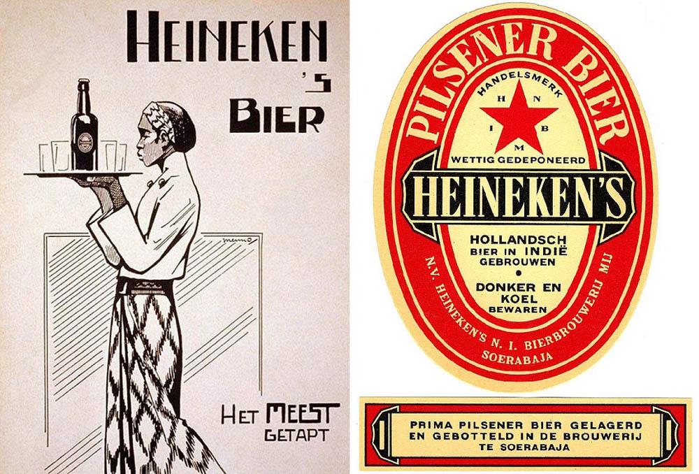 POPULER: Salah satu label pada produk bir Heineken produksi pabrik Jalan Ratna. (ISTIMEWA)