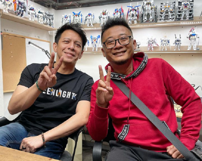 PEACE: Ariel bertemu dengan Andika setelah keduanya sempat terlibat adu argumen mengenai Peterpan di channel YouTube Ferdy Element. (INSTAGRAM ANDIKA NALIPUTRA)