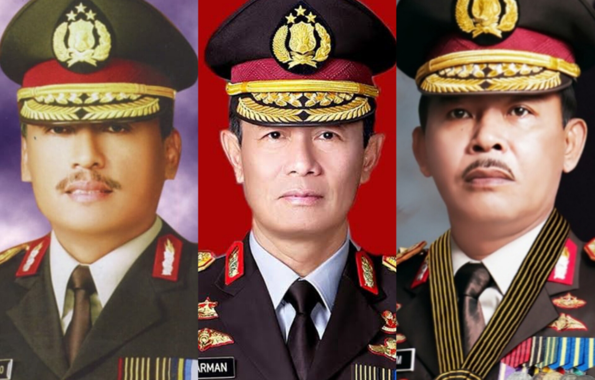 DUKUNG PRABOWO: Tia mantan Kapolri dari kiri: Jenderal Polisi (Purn) Sutanto, Jenderal Polisi (Purn) Sutarman dan Jenderal Polisi (Purn) Idham Aziz. (ISTIMEWA)