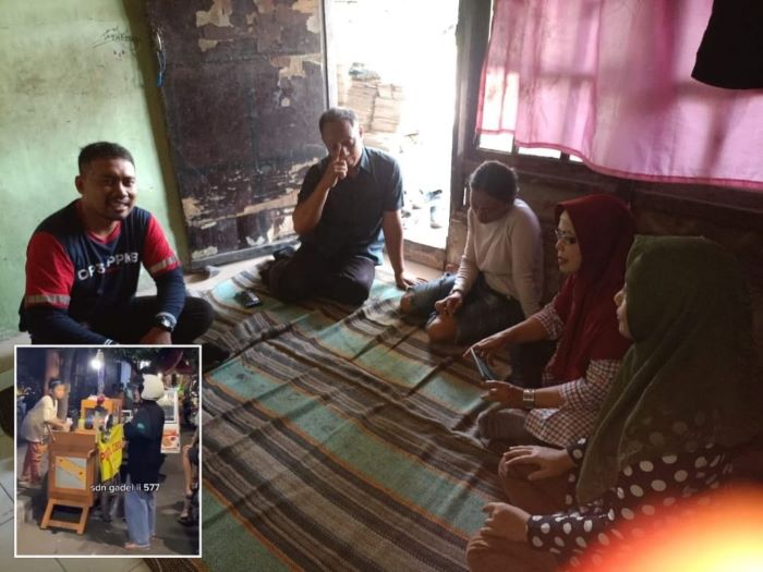 SOLUSI: Dinas Pemberdayaan, Perempuan dan Perlindungan Anak serta Pengendalian Penduduk dan Keluarga Berencana Kota Surabaya kunjungi rumah Vernando. (IST)
