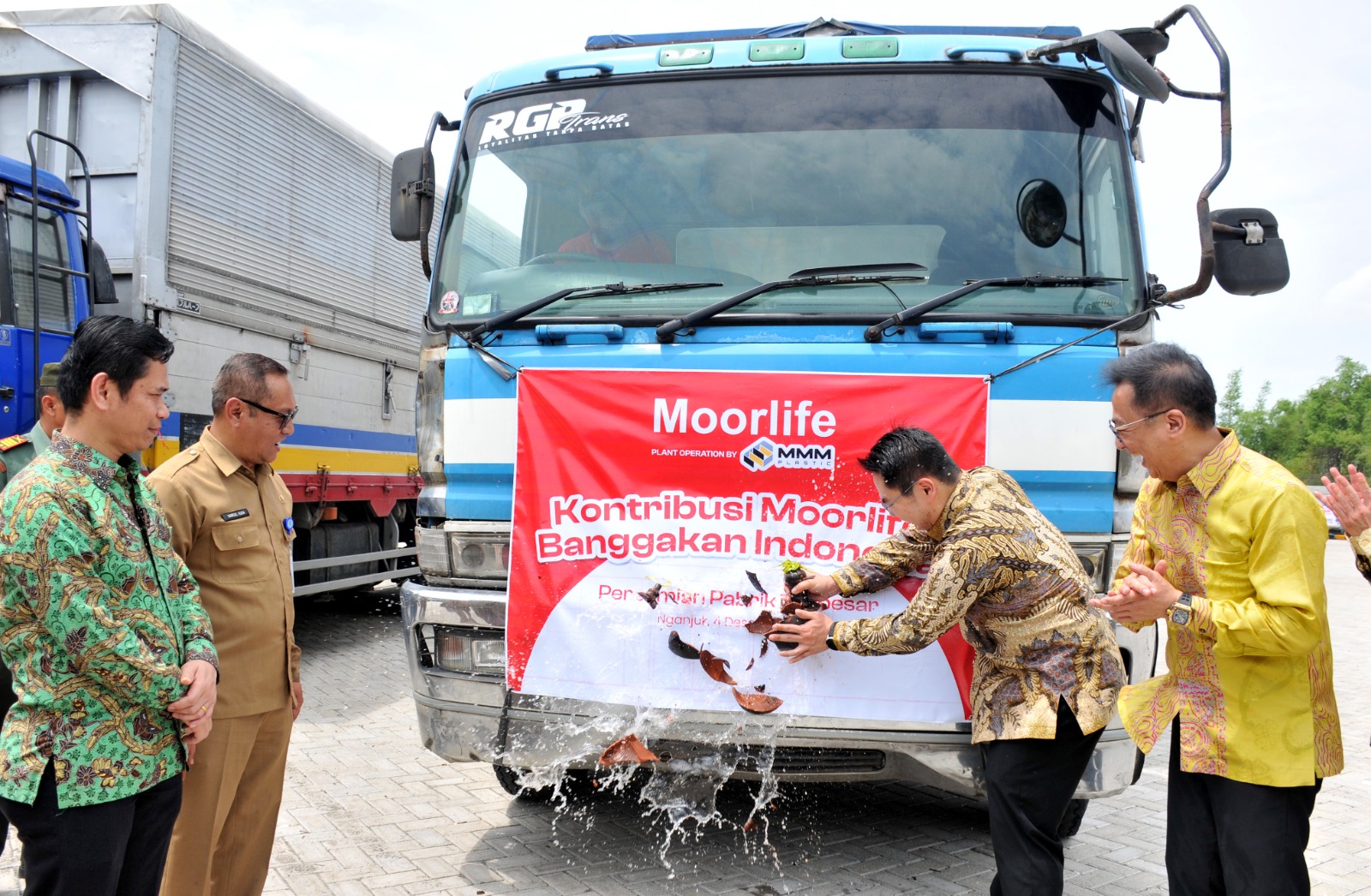 PABRIK KEDUA: Pembukaan pabrik kedua dan terbesar Moorlife Indonesia di Nganjuk.