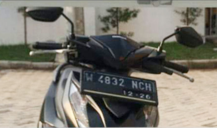 Motor warga Tulangan Sidoarjo yang amblas tak kembali usai dipinjam teman kerja.