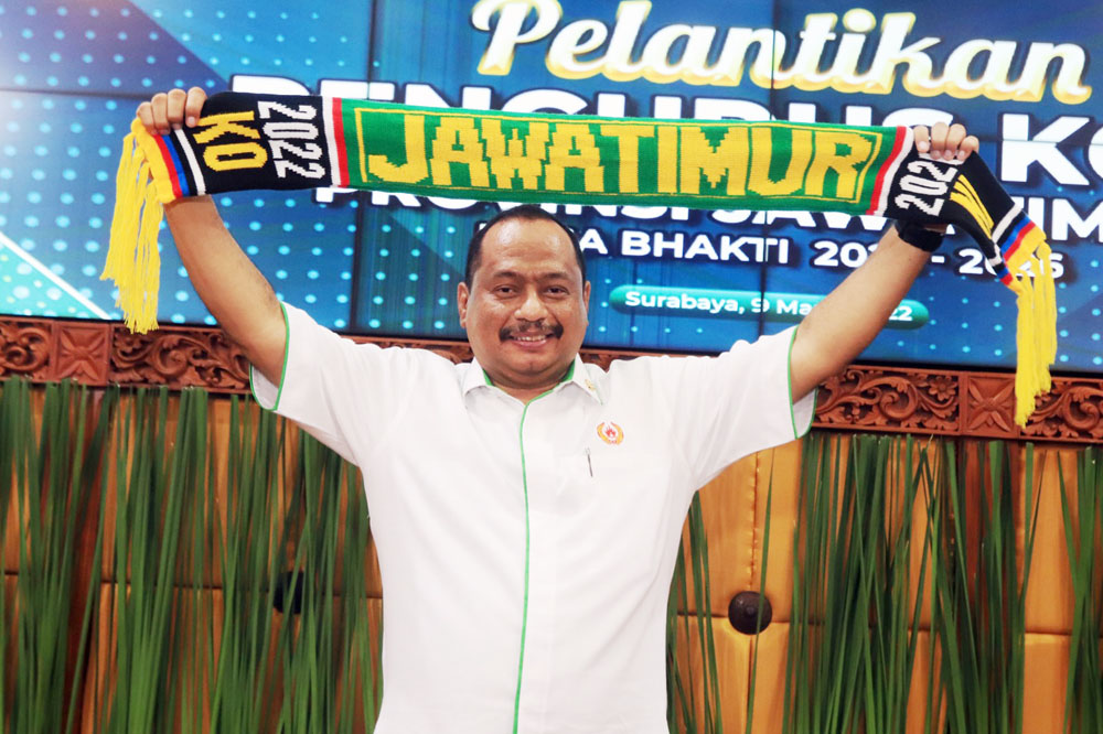 Ketua Umum KONI Jatim Muhammad Nabil sukses mengembangkan dunia olahraga di Jatim.