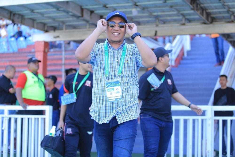 CEO Deltras Sidoarjo Amir Burhanuddin yang berambisi tembus Liga 1 di musim depan.