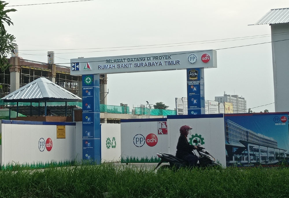 PERKETAT PENGAWASAN: Proyek RSUD Surabaya Timur senilai Rp 200 miliar menjadi salah satu proyek infrastruktur yang ditarget rampung akhir tahun ini.