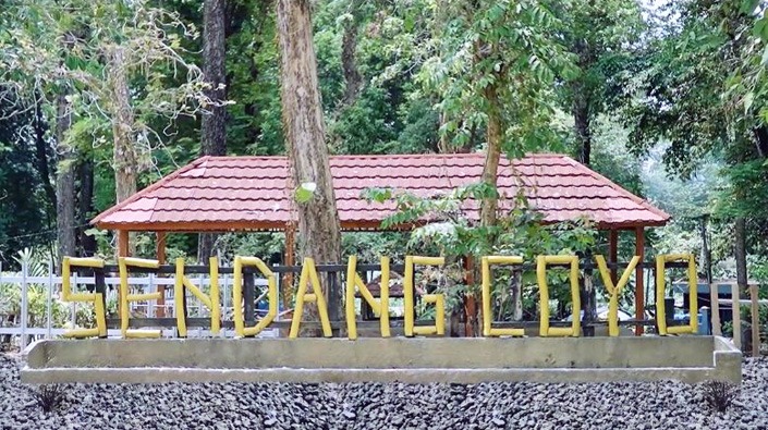 Wana Wisata Sendang Coyo yang menjadi wisata unggulan Desa Mlowokarangtalun, Kecamatan Pulokulon, Kabupaten Grobogan, Jateng.