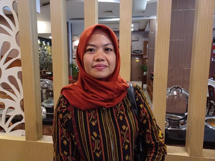 Koordinator Divisi Humas dan Data Informasi Bawaslu Jatim Dwi Endah Prasetyowati. (MUS P/RADAR SURABAYA)