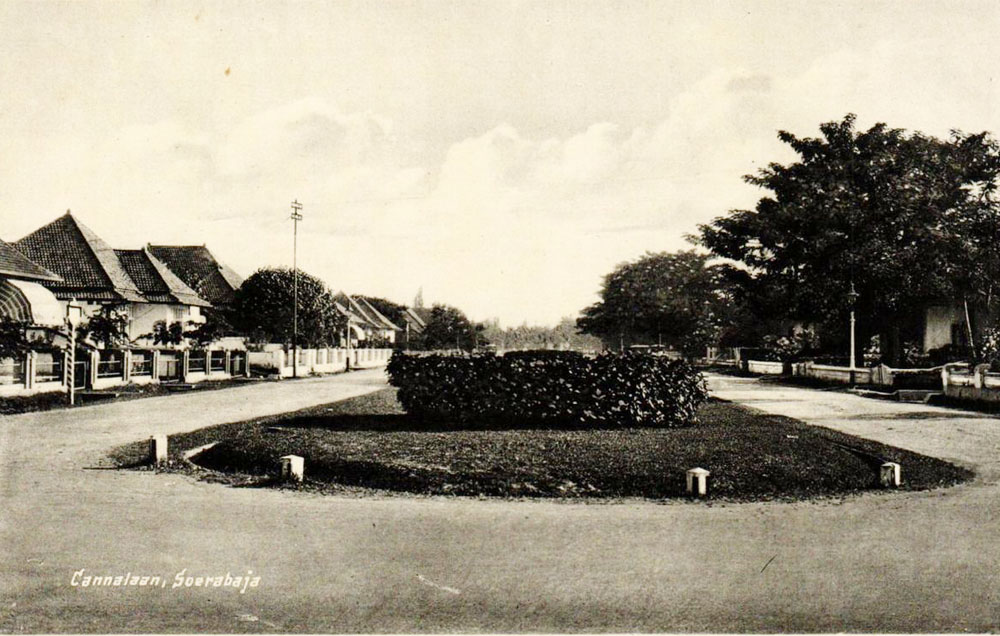 FASILITAS PELENGKAP: Pemerintah kolonial selalu membuat taman di dekat pemukiman bangsa Eropa, jejaknya terlihat di beberapa wilayah Surabaya.