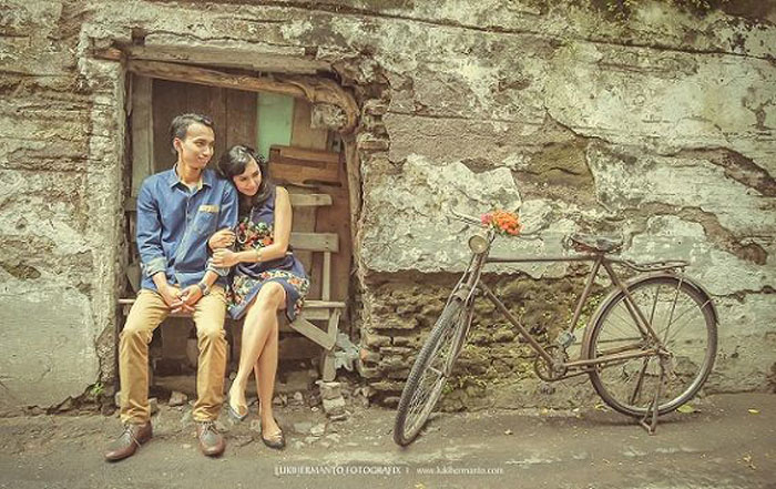 LOKASI PREWED: Jalan Gula dan Jalan Karet kerap dijadikan spot foto selfie maupun prewedding