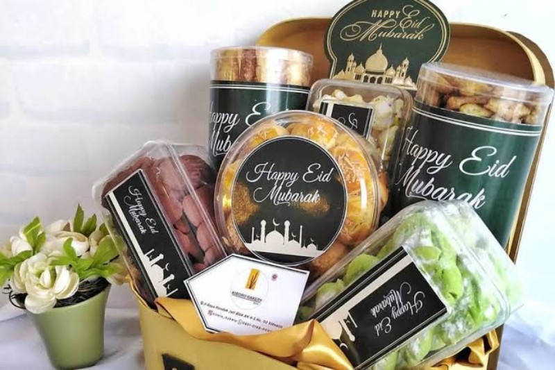 Contoh hampers lebaran.