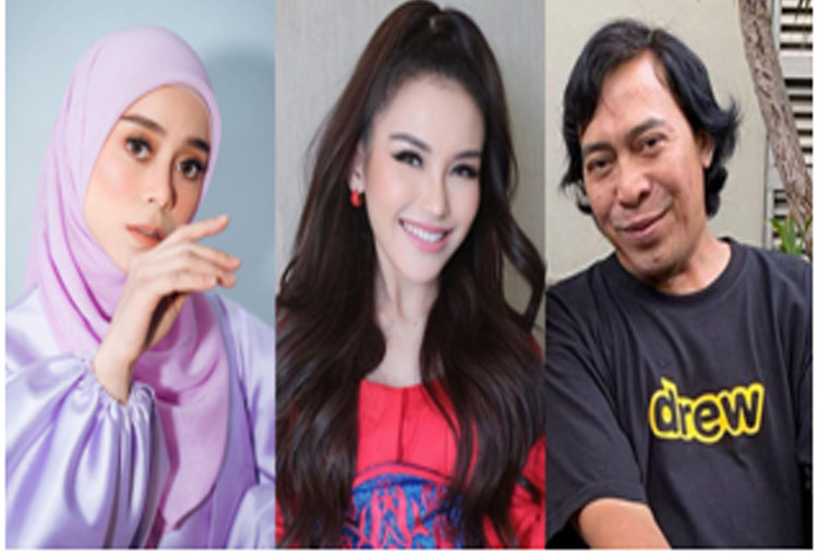 Dari kiri: Lesti Kejora, Ayu TingTing dan komedian Komeng