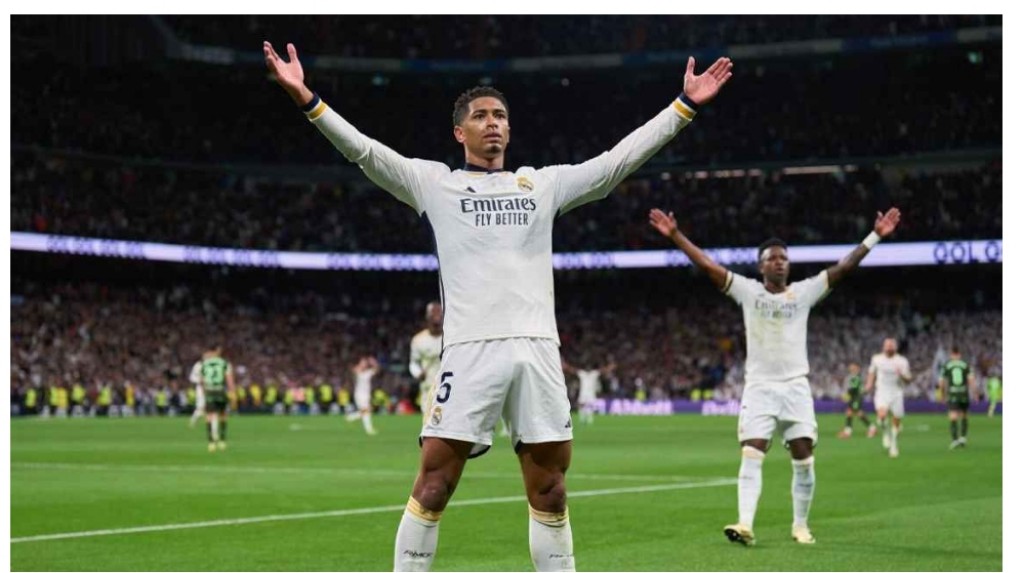 Selebrasi merentangkan kedua tangan Jude Bellingham menjadi ikonik di La Liga Spanyol.