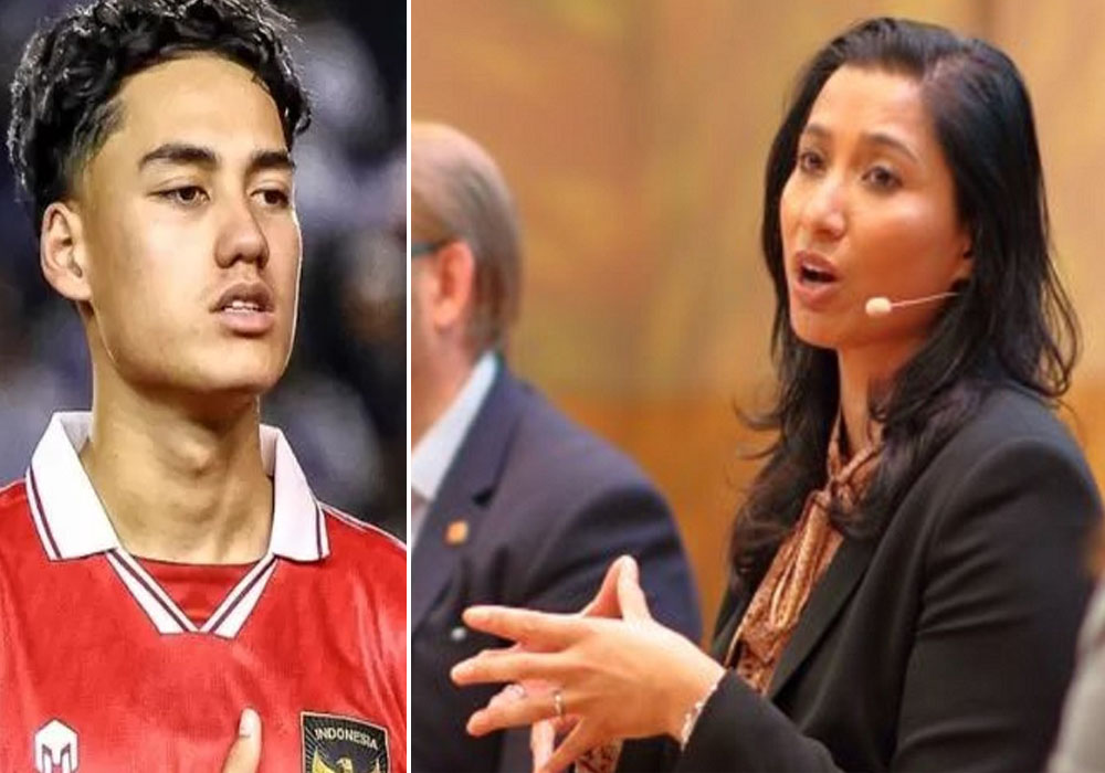 Rafael Strucik (kiri) dan ibundanya Noraly Soedito yang juga petinggi ABN Amro Bank NV. Belanda.