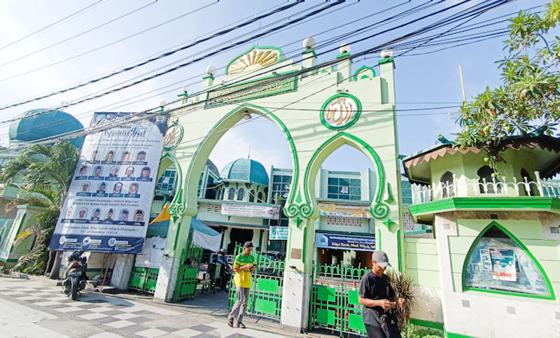 BUNYI LETUSAN: Dahulu di masjid Kemayoran menggunakan blanggur sebagai penanda waktu adzan.