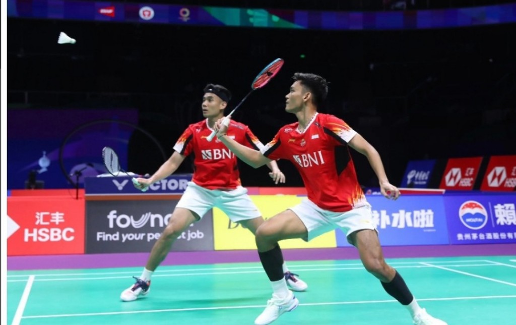 Bagas/Fikri membuat kedudukan menjadi 1-1 dan setelah itu Indonesia tidak terbendung.